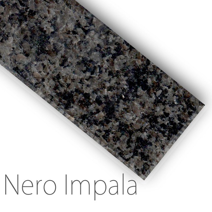 Entkopplungsplatte Nero Impala pol.3cm Lautsprecherplatte Pizzabackstein Granit 